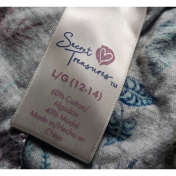 Secret Treasures Pajamas Tank Short Set Medium Tiger Tropical Leopard - Picture 7 of 7